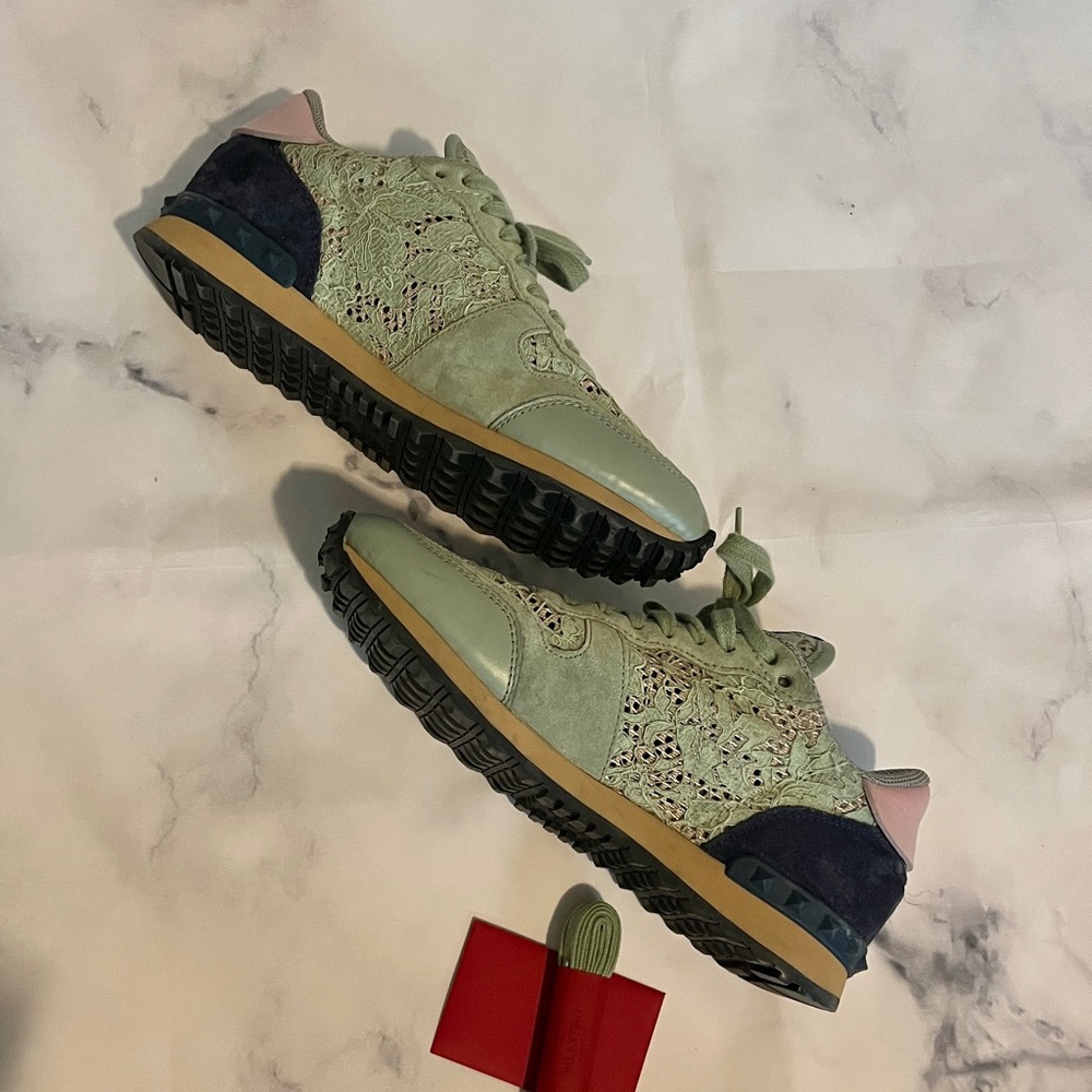 Valentino Garavani Lace Rockrunners Sz 39